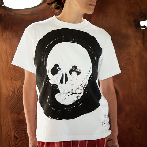 Tシャツ 「鏡の女髑髏風」